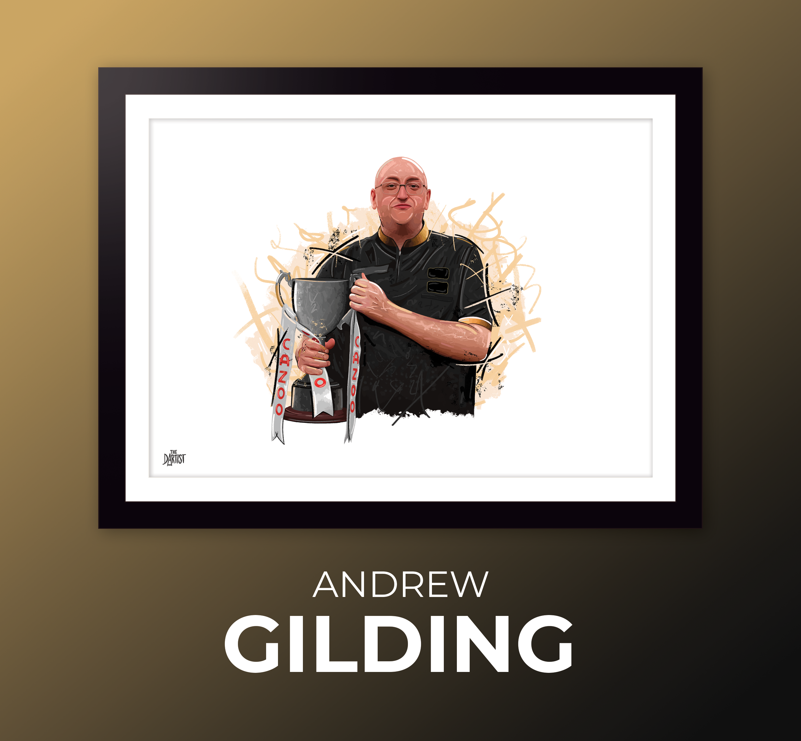 Andrew Gilding Artwork - The Dartist