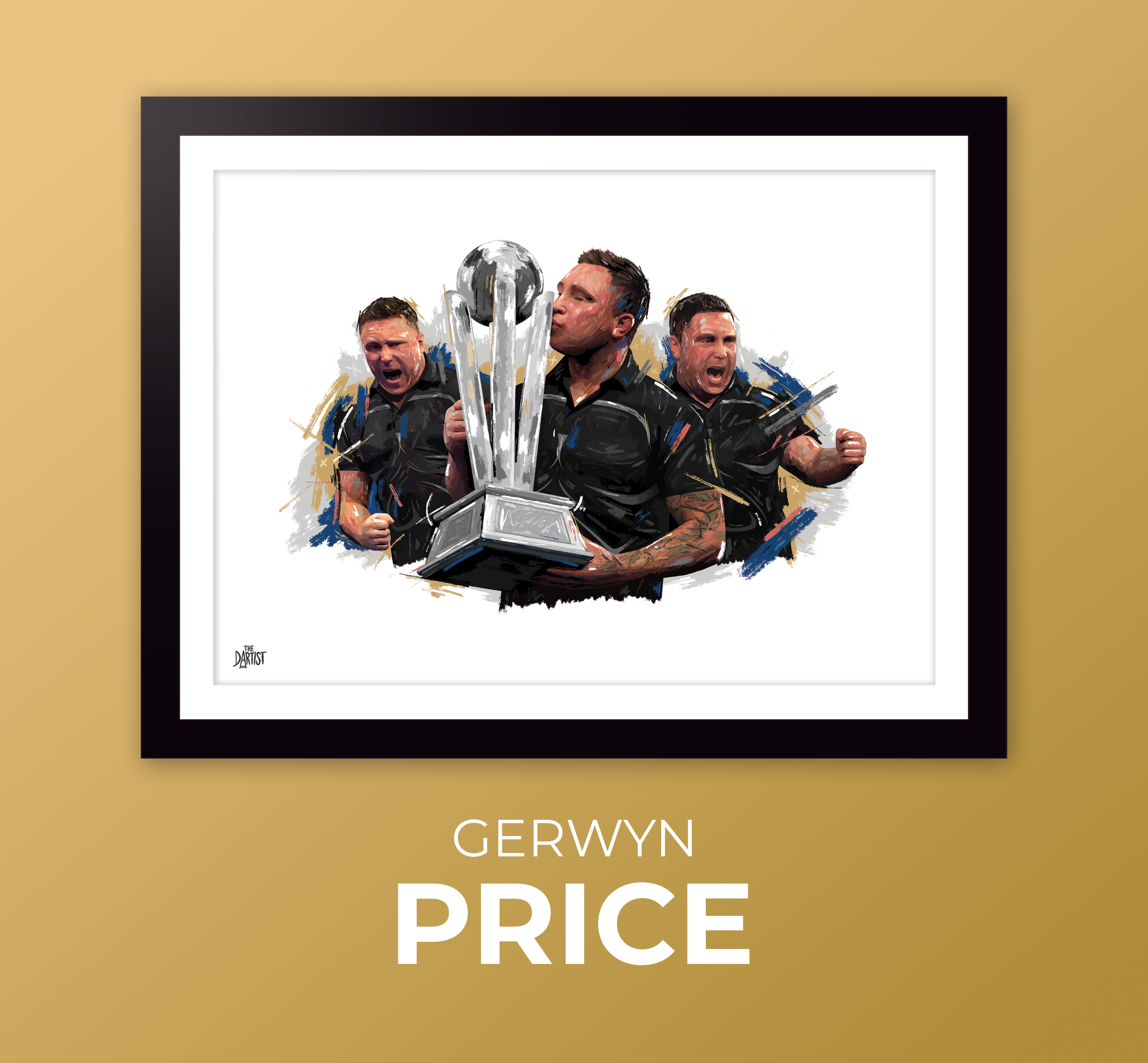 Champion - Gerwyn Price Artwork - The Dartist