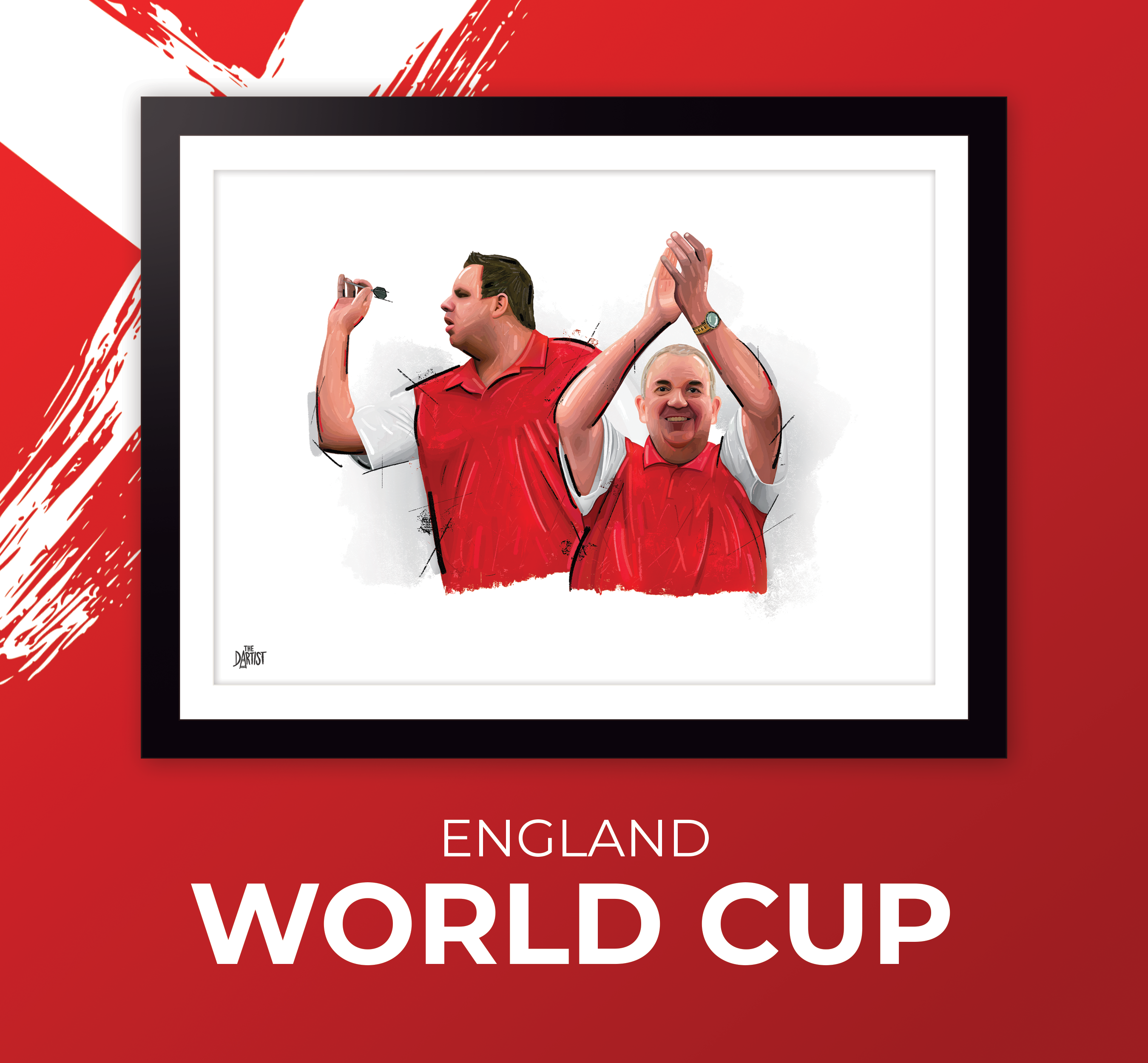 Phil Taylor & Adrian Lewis Artwork - The Dartist