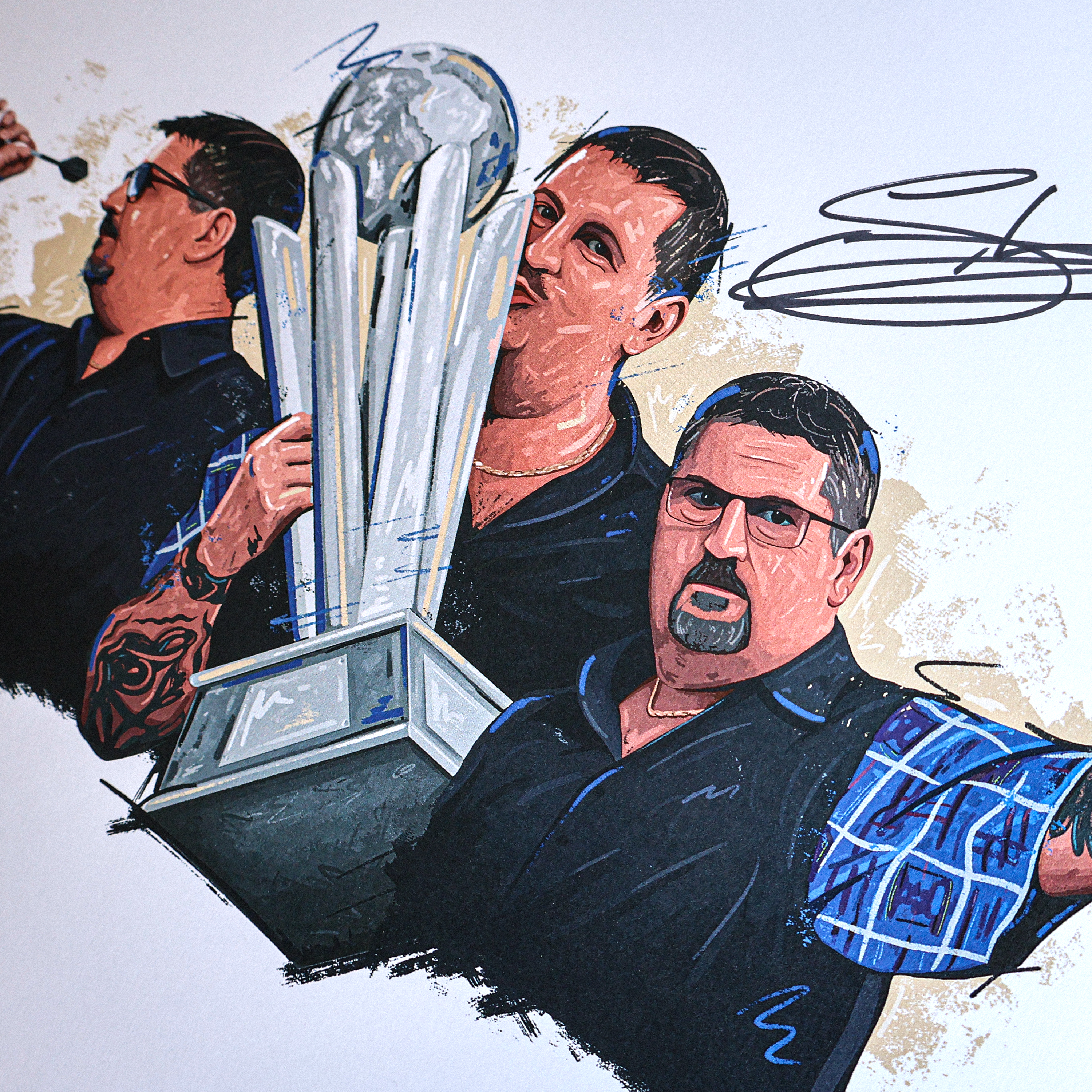 Gary Anderson Legend Edition Signed Art Print - The Dartist