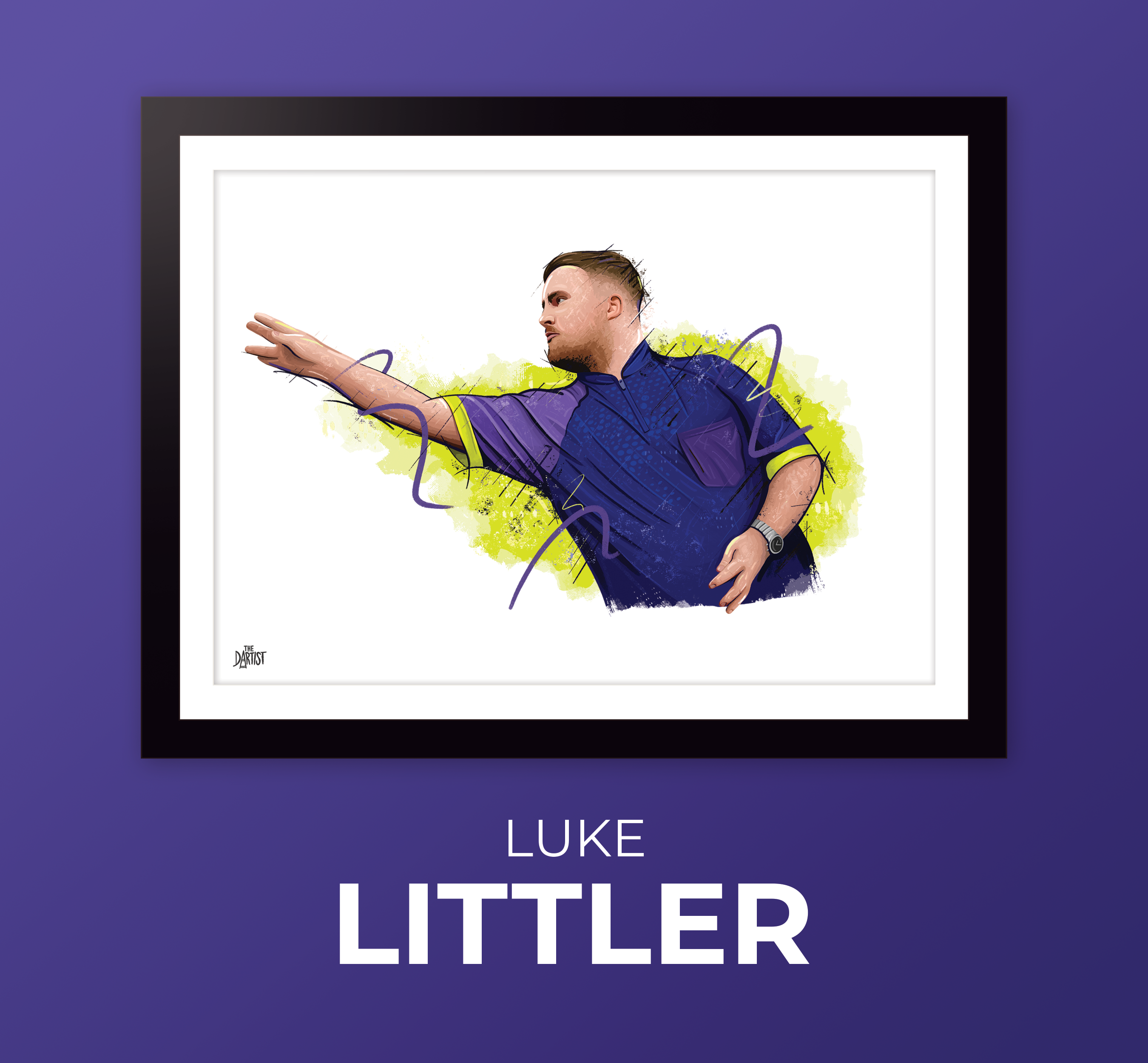Luke Littler Artwork - The Dartist