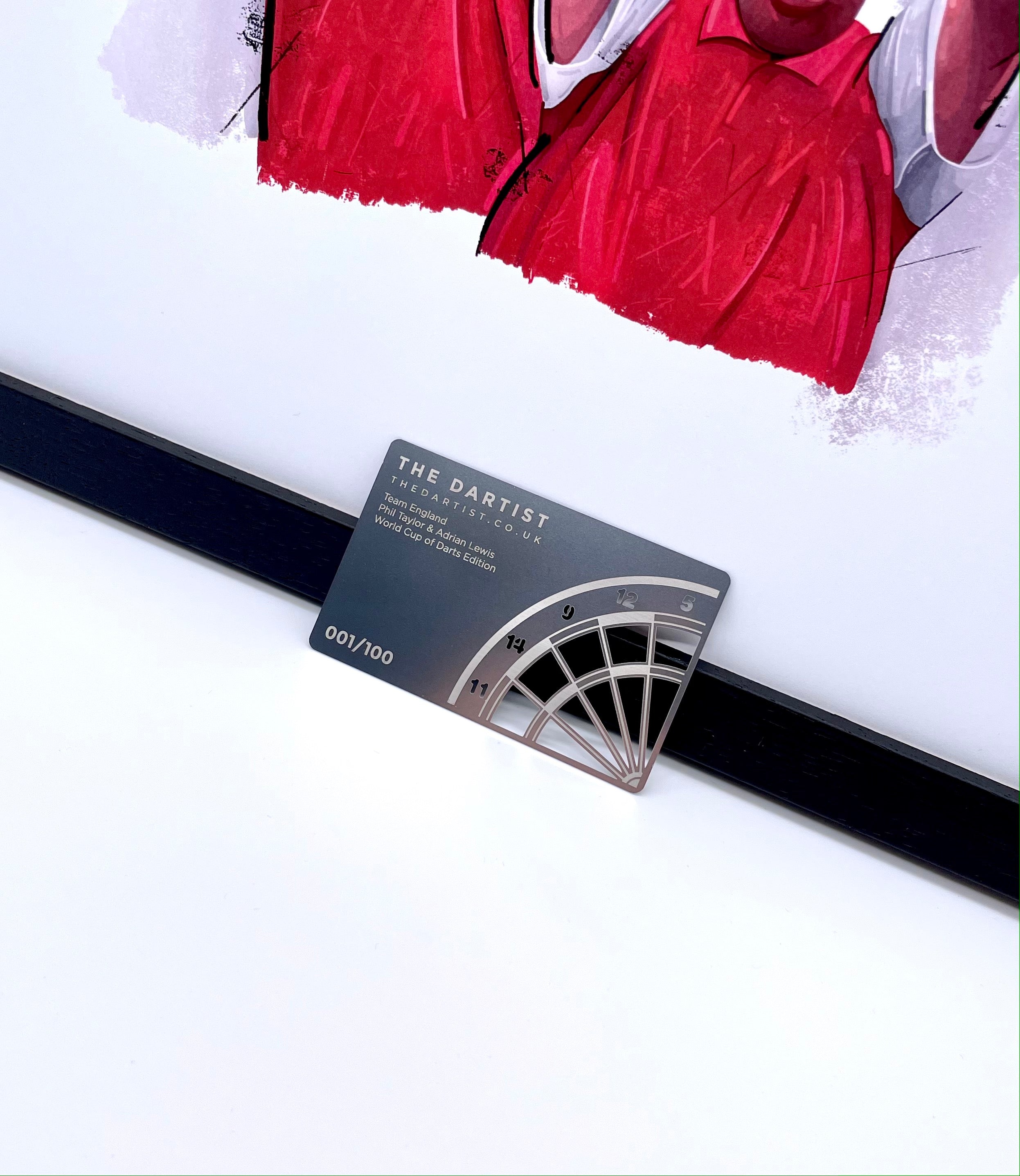 Phil Taylor & Adrian Lewis World Cup Edition Signed Art Print - The Dartist