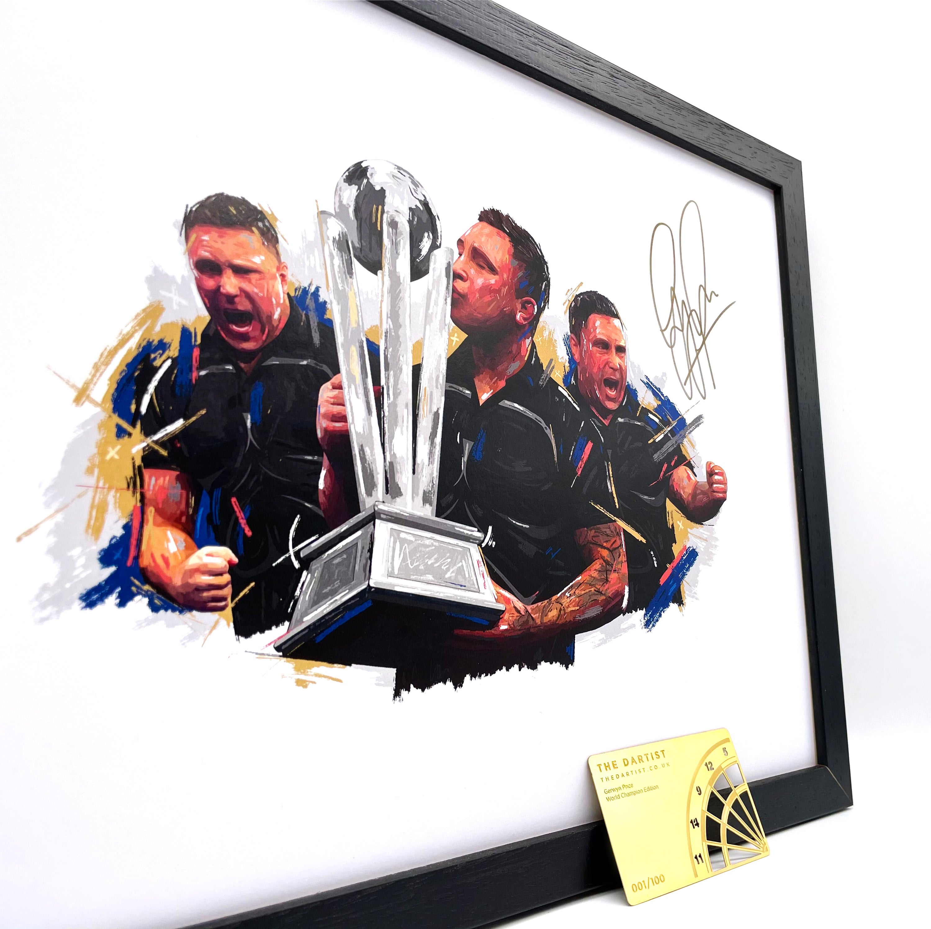 Special Edition Hand Signed Gerwyn Price Print - The Dartist
