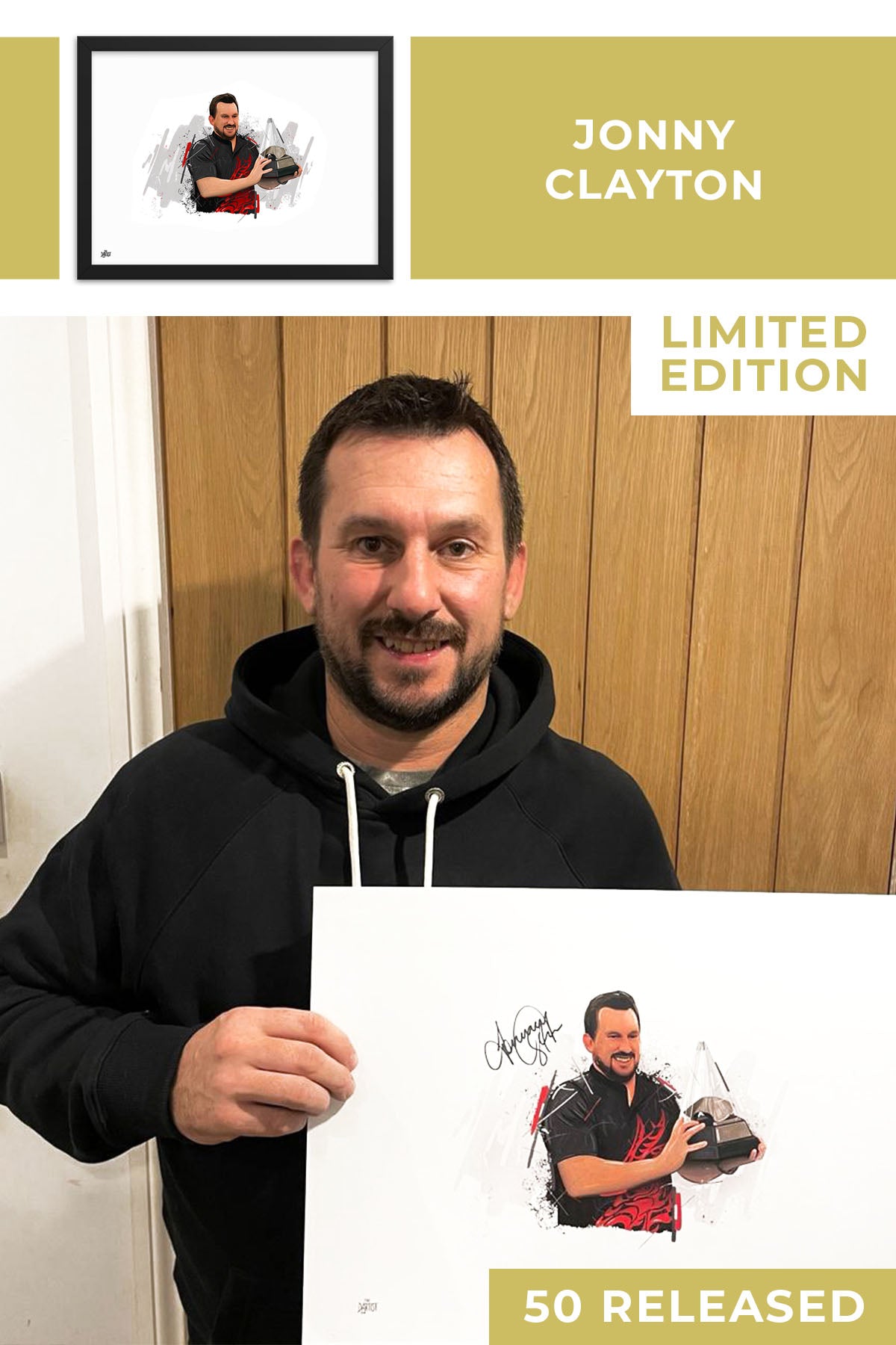Jonny Clayton Limited Edition Signed Art Print - The Dartist